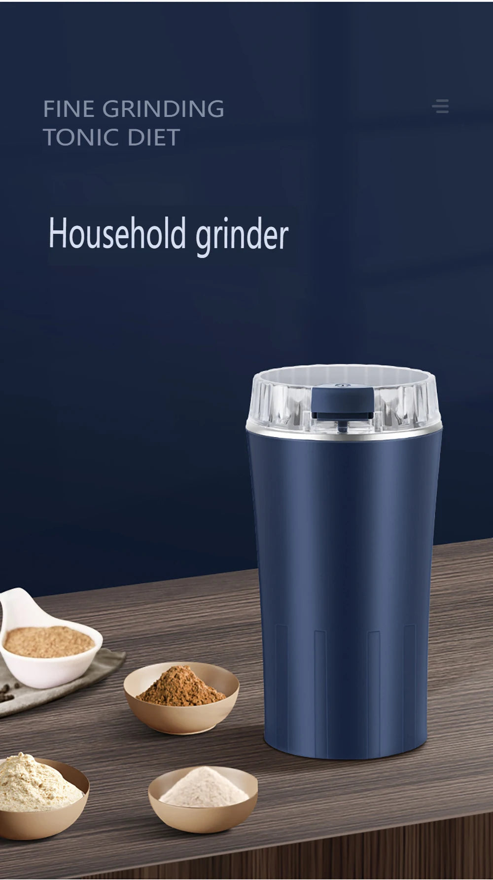#8-Blade Electric Grain Grinder
