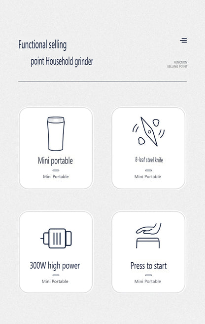 #8-Blade Electric Grain Grinder