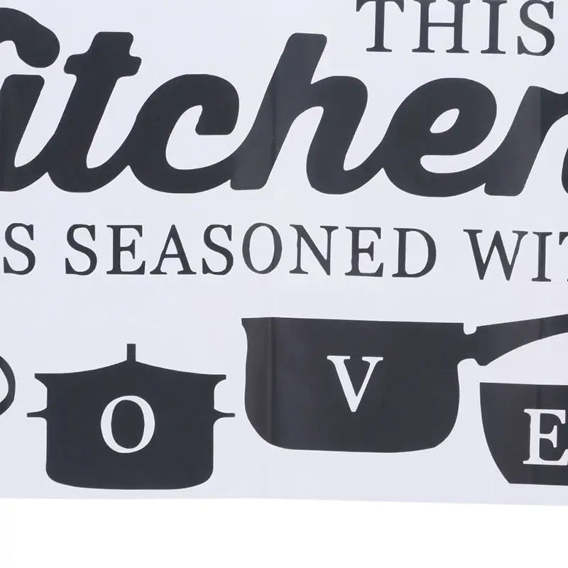 #Kitchen Wall Sticker “This Kitchen Is Seasoned With Love”