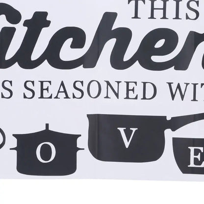#Kitchen Wall Sticker “This Kitchen Is Seasoned With Love”