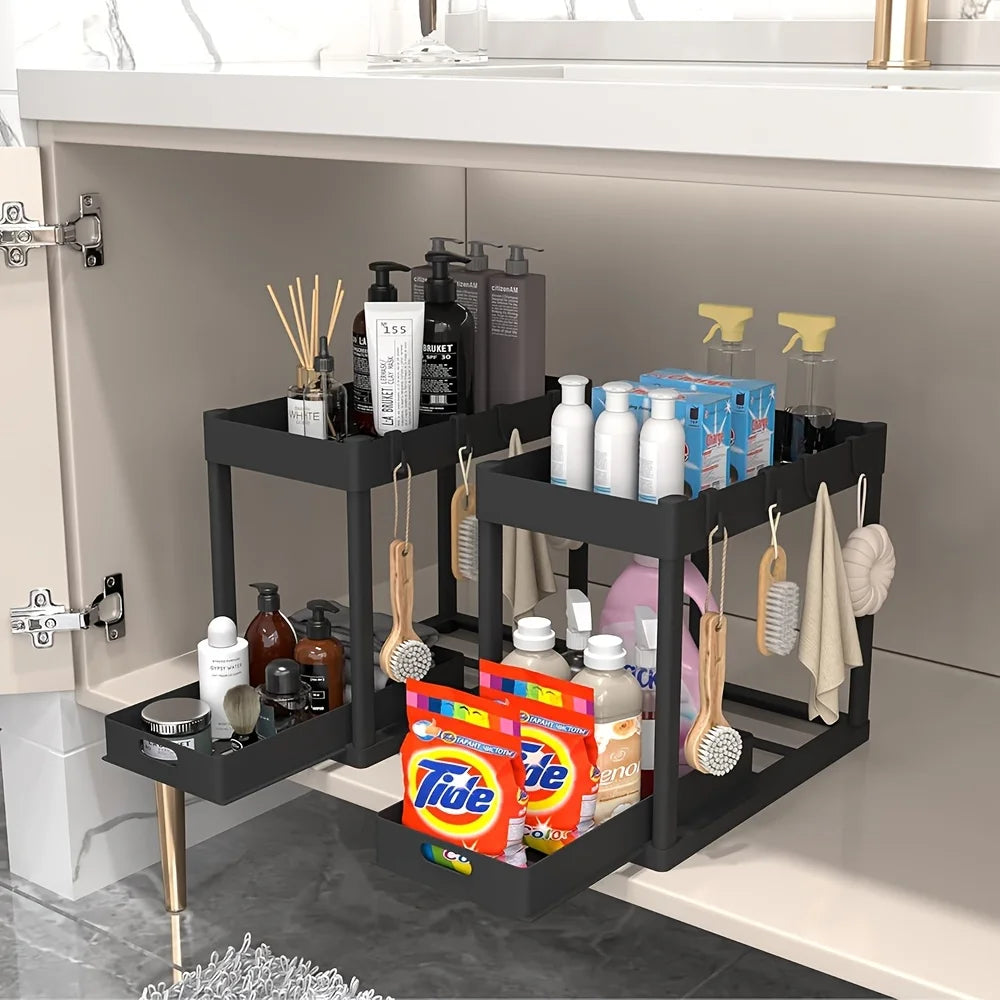 #2-Tier Sliding Under Sink Organizer