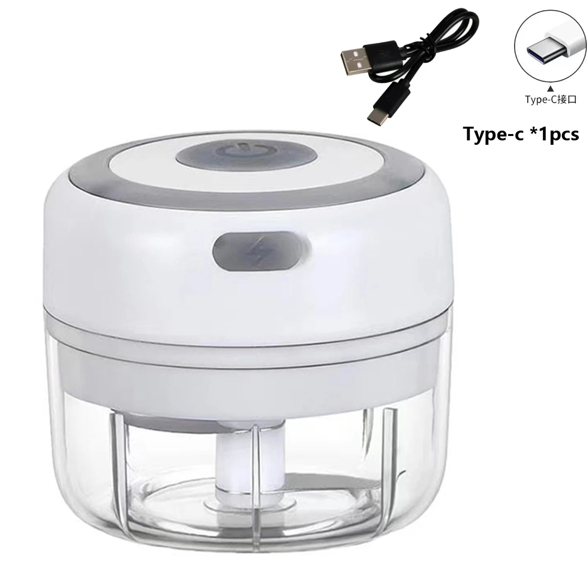 #Electric Mini Garlic Press Chopper