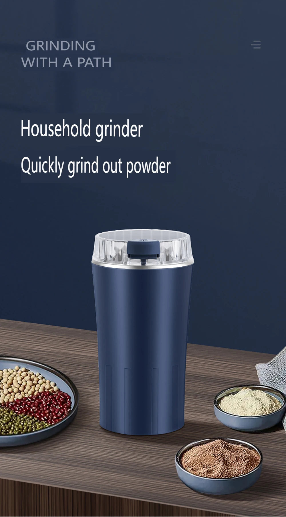 #8-Blade Electric Grain Grinder
