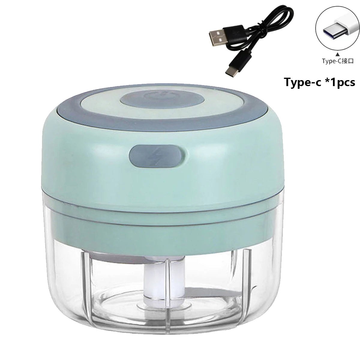 #Electric Mini Garlic Press Chopper