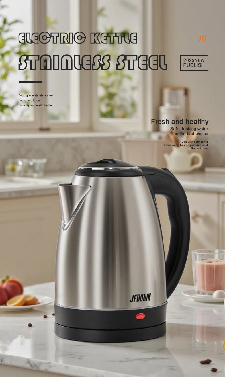 #JFBONIN Stainless Steel Electric Kettle 1.8L