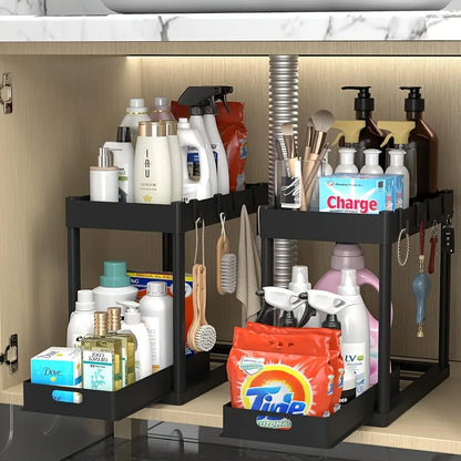 #2-Tier Sliding Under Sink Organizer