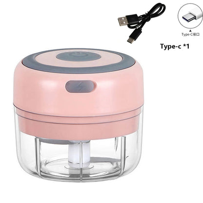 #Electric Mini Garlic Press Chopper