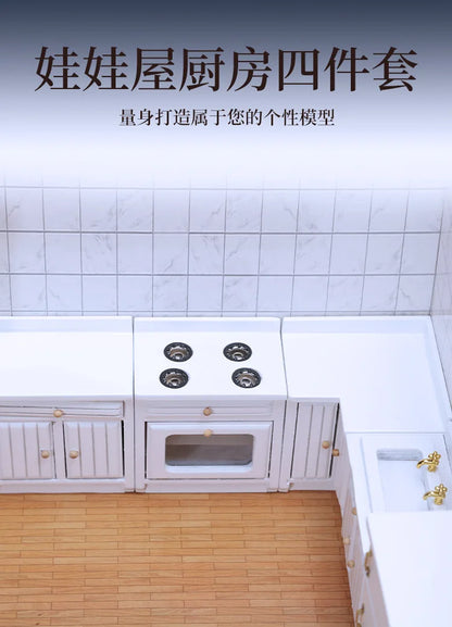 #1:12 Dollhouse Mini Kitchen Set