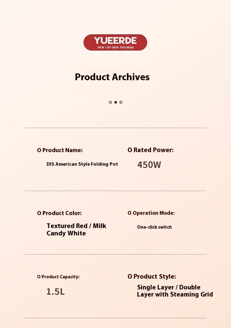 #Portable Electric Heating Pot 1.5L