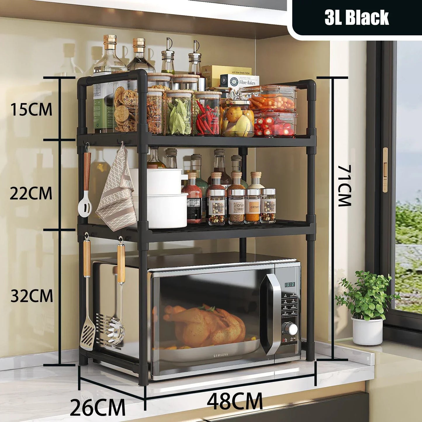 #Kitchen Elevated Seasoning Rack