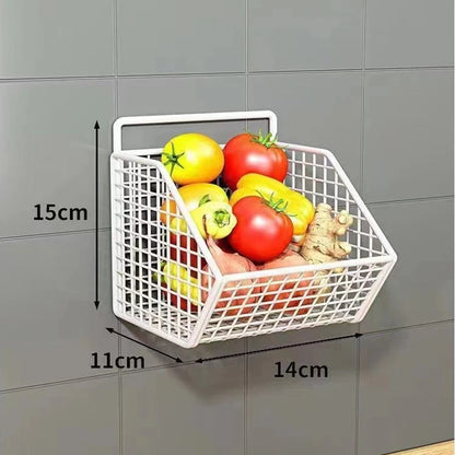 #Wall-Mounted Kitchen Storage Basket