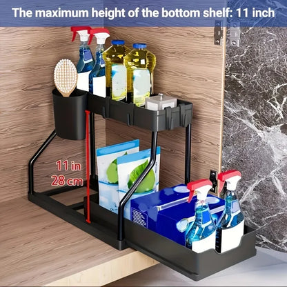 #2-Tier Sliding Under Sink Organizer