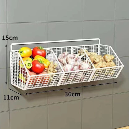 #Wall-Mounted Kitchen Storage Basket