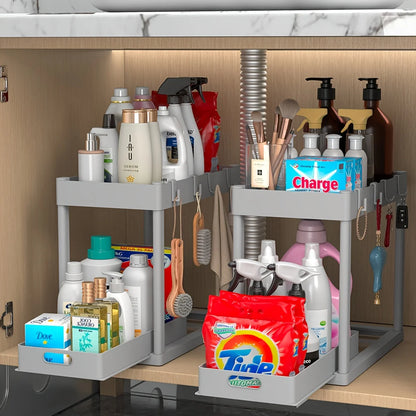 #2-Tier Sliding Under Sink Organizer