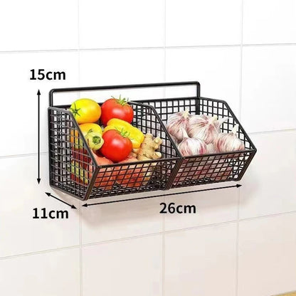 #Wall-Mounted Kitchen Storage Basket