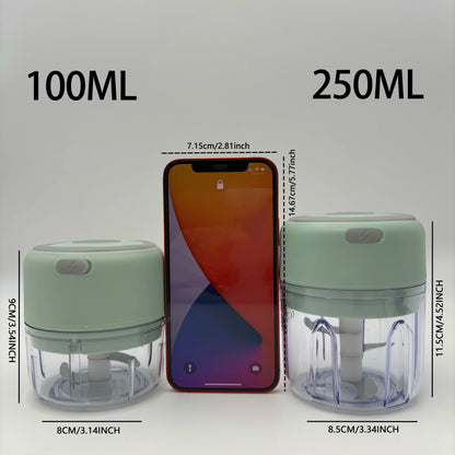 #Electric Mini Garlic Press Chopper