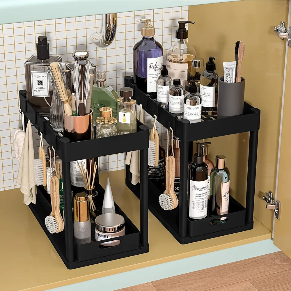 #2-Tier Sliding Under Sink Organizer